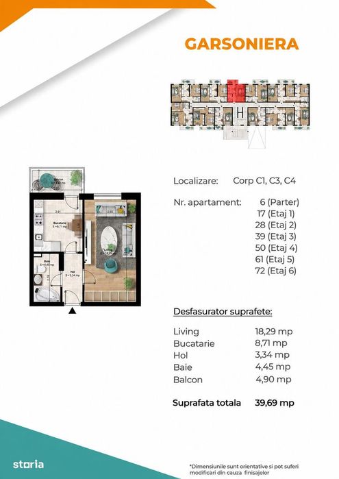 Garsonieră – Decomandata, Metrou Berceni