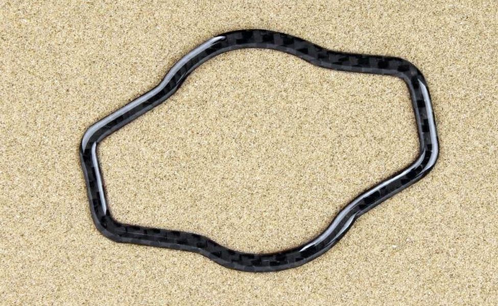 Ornament fibra carbon rama bloc lumini - Audi A4 (B8), A5, Q5