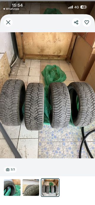 Продам комплект зимних шин 195/55/15