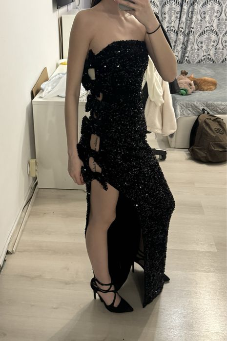 Rochie eleganta cu paiete