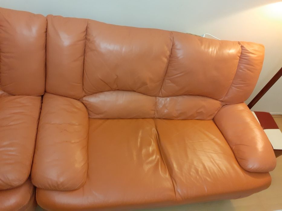 Canapea de piele 2 locuri