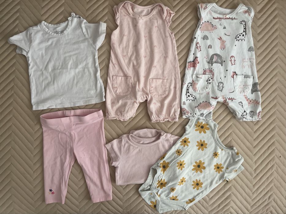 Дрехи за момиче 62-68 3-6 месеца