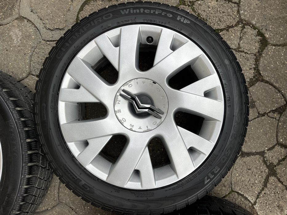 Jante aliaj 4x108, anvelope 205/50 R17 Citroen C3, C4, C5, Xsara