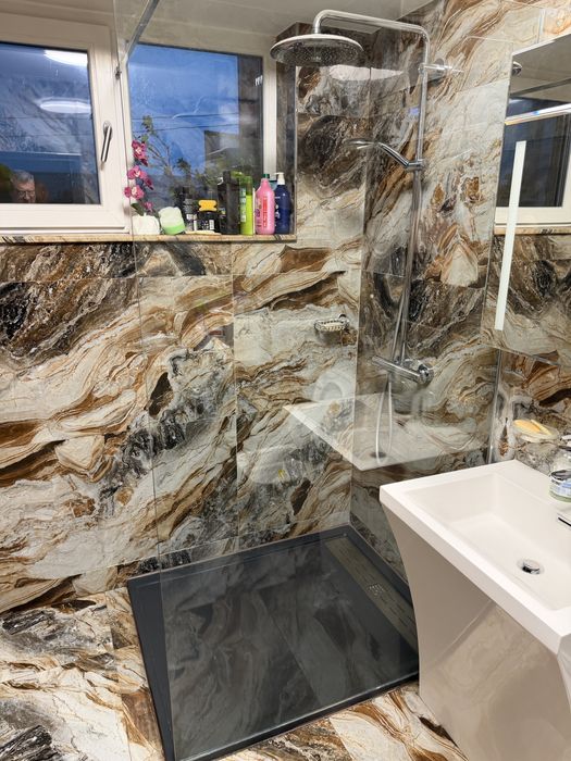 Cadita dus IMPERMA, 90X110cm +Panou Sticla 110X200 cm