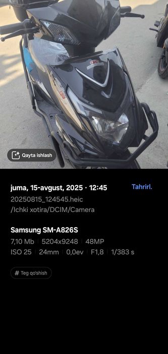 Skuter 75-80 km yuradi