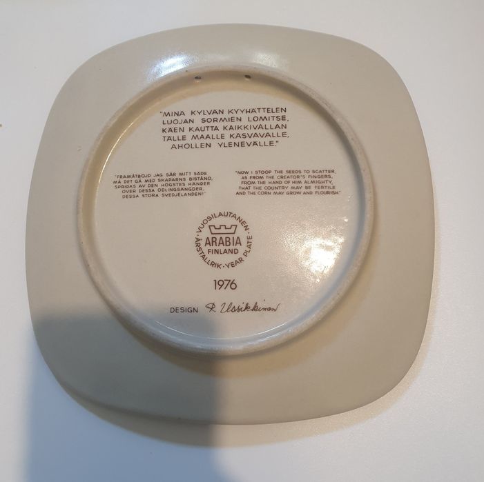 Platou original Finlanda 1976/Colectie