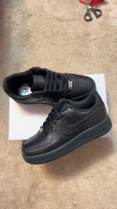 Nike Air Force 1 07' Triple Black (от/до 36-47 номер)