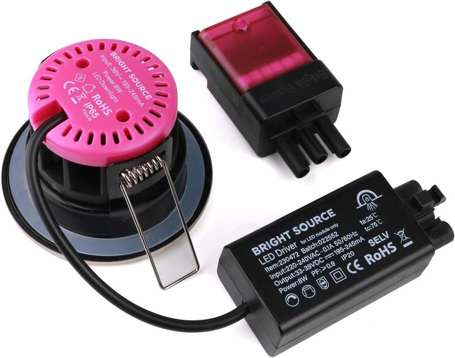 Bright Source осветителни тела, лампи 8w 64mm изрез, 750lm 6 броя