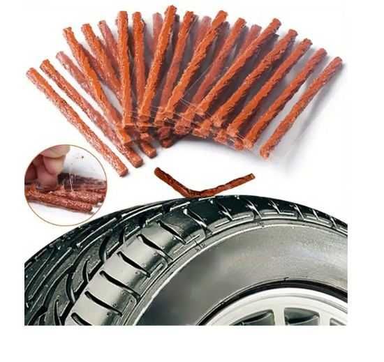 Фитили за лепене на гуми 5бр. x 10см - Червени