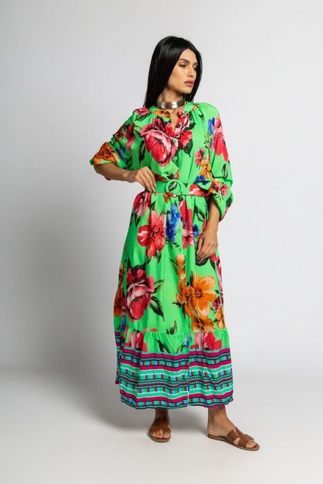 Риза рокля 100% вискоза S 2XL