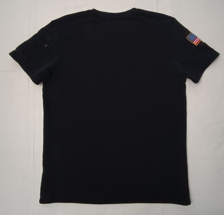 Alpha Industries NASA Shirt оригинална тениска M черна памучна фланелка