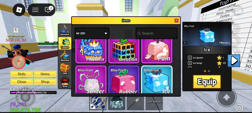 продаю аккаунт в Blox Fruit