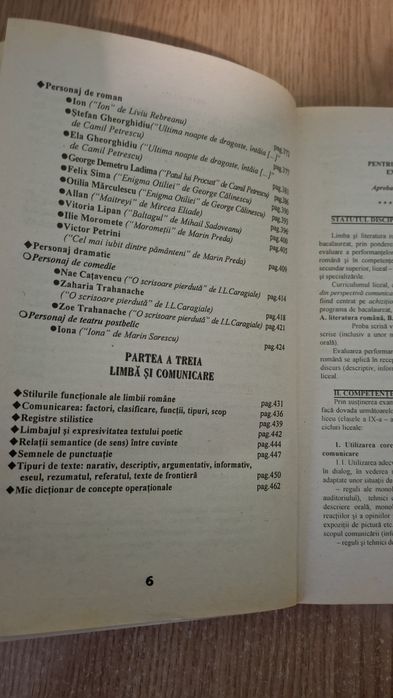 Culegere limba si literatura romana