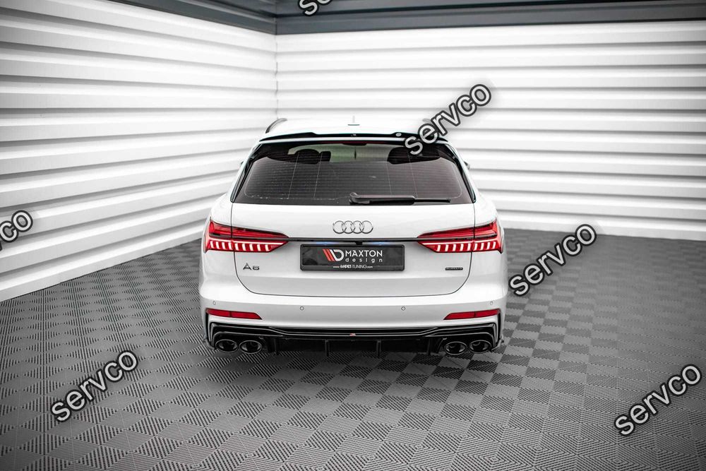 Prelungire difuzor bara spate Audi A6 C8 SLINE S6 C8 2018- v9 Maxton
