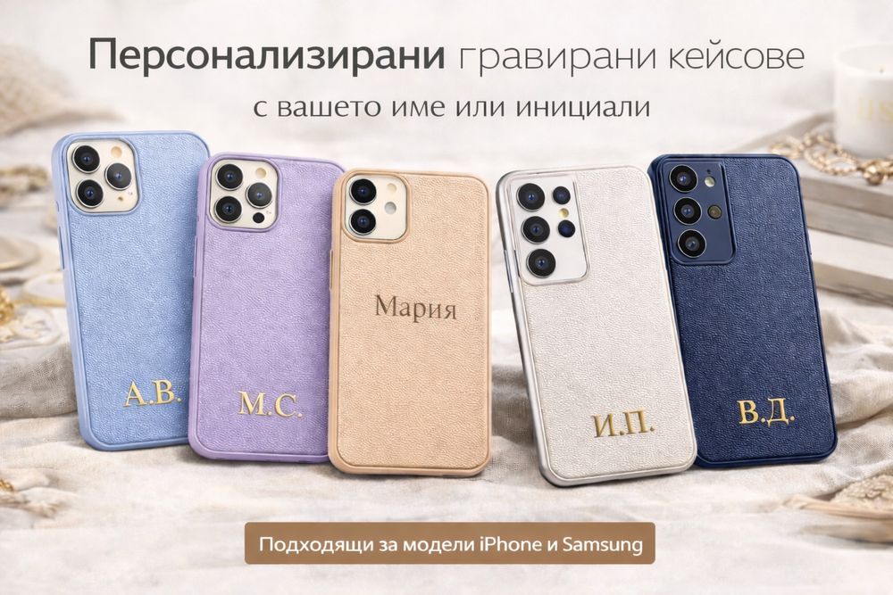 Луксозни персонализирани кейсове с вашето име или инициали
