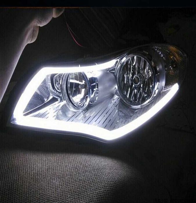 Lumini de zi DRL banda, tub neon flexibil led pozitii universale 60cm