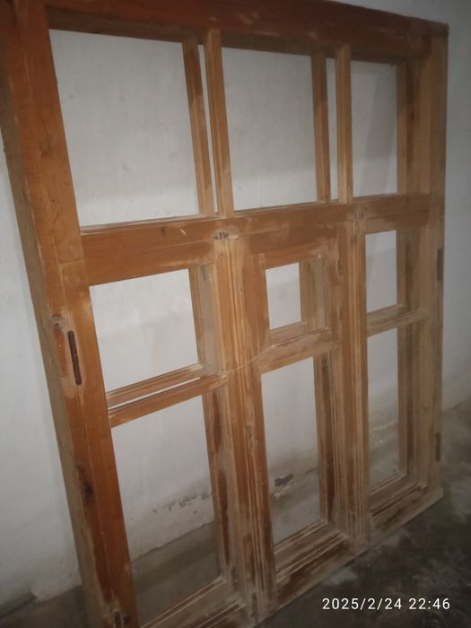 Окна рама из материала берёза