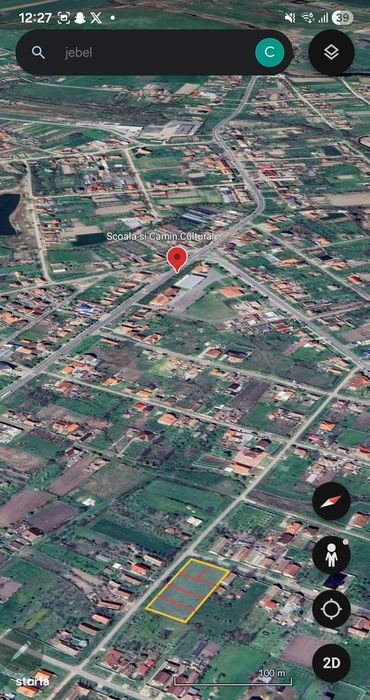 Vand teren intravilan Jebel 5 parcele, intre 500-750mp bucata