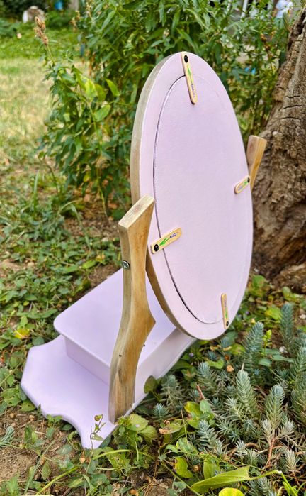 Настолно огледало с чекмедже - реставрирано,реновирано, ръчно рисувано