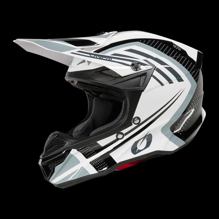 Мотокрос каска 5SERIES POLYACRYLITE SPIKE White/Black V.25