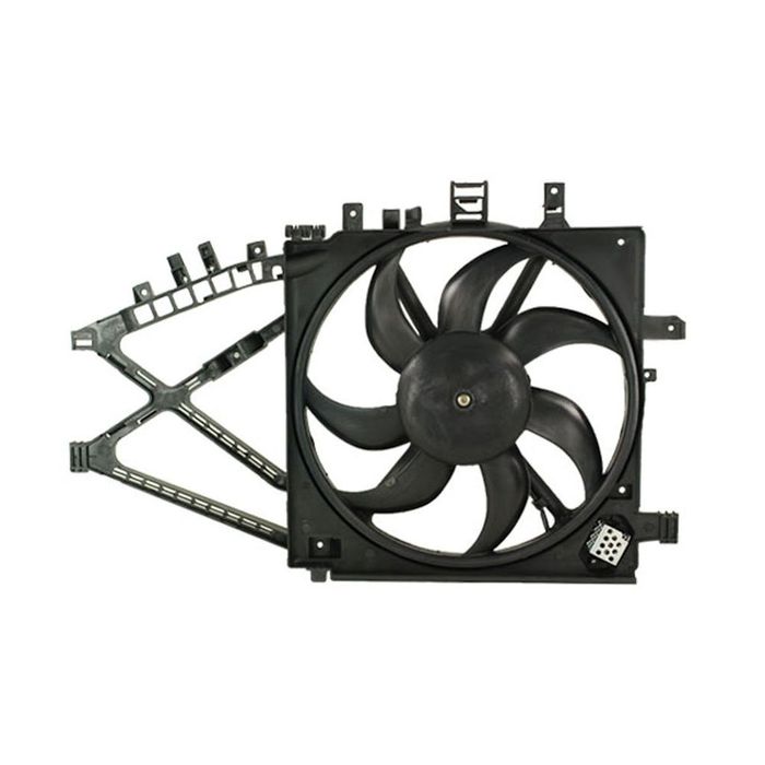 GMV ventilator radiator Opel Combo 2001-2011, Corsa C 2000-2006, Tigra 2004-2009, 1.7 DI, 1.7 DTI, 1.4, 1.3 Cdti, Diam.: 385 mm, Putere (W): 200 W, mufa: 2 pini, OE 1314447, SRLine