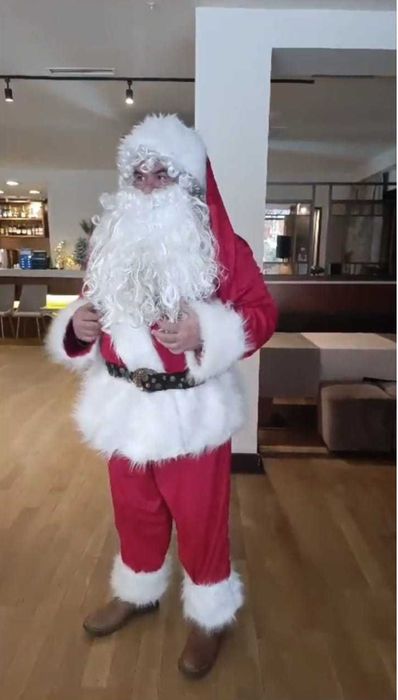Аренда костюма Деда мороза Санты премиум-класса Новый