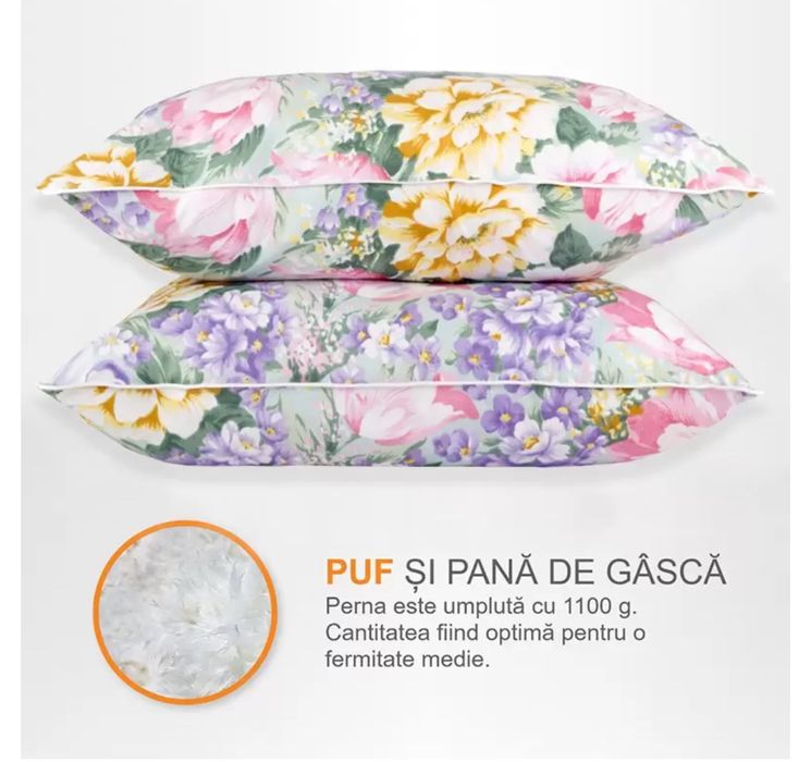 Set perne Vise Frumoase cu puf si pene