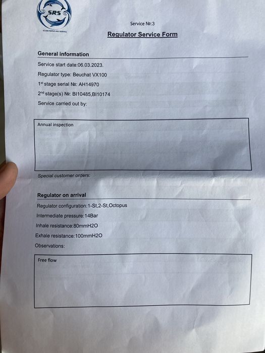 Водолазен регулатор Beuchat VX100