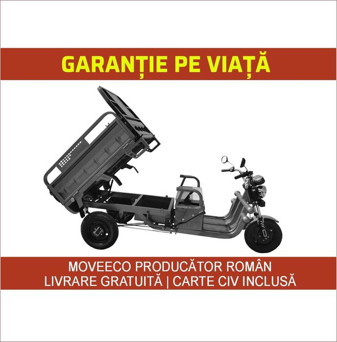 Triciclu - CARGO 500 EEC 60V-45AH - optional Panou Solar / Fotovoltaic