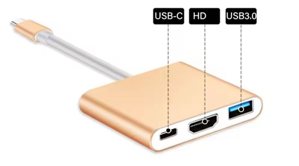 Adaptor Tip C Hdmi USB Macbook Laptop PC