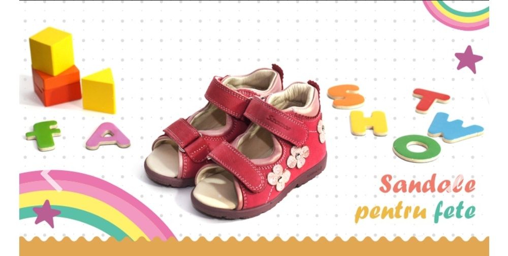 Sandale din piele pentru copii - Proiectat ortopedic - Supinate Szamos