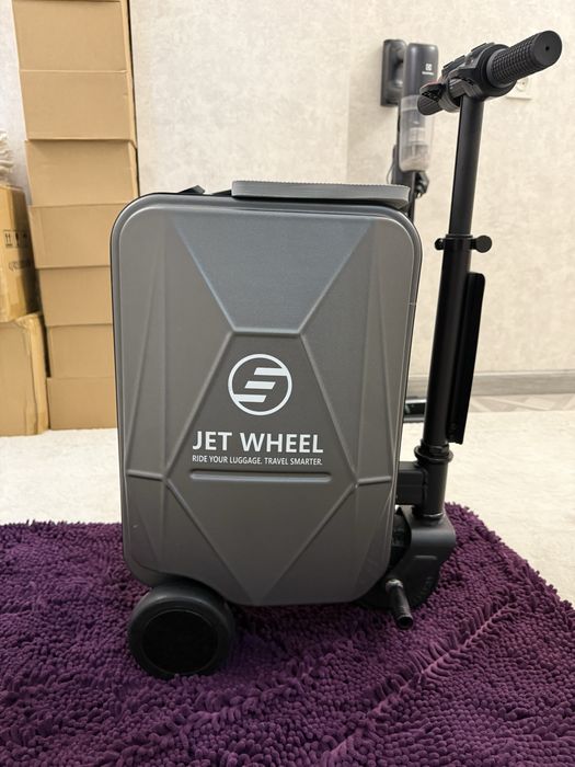 JET WHEEL nomli elektr chamadon-skuter (rideable smart luggage)