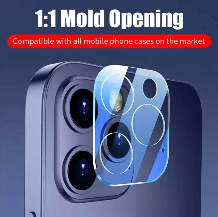 Folie sticla camere Full Cover pentru iPhone 12 Pro , 12 Pro Max