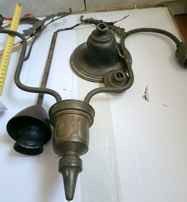 Candelabre vechi bronz si subansamble