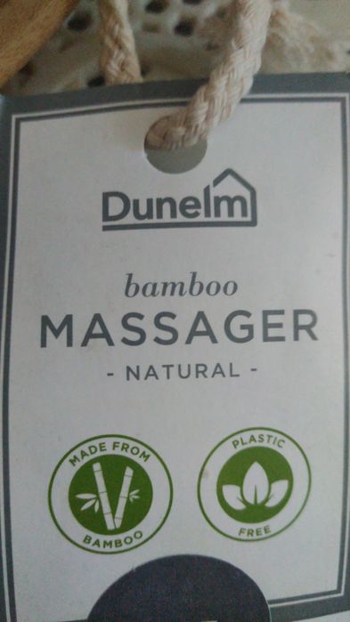 Perie masaj de baie din bambus