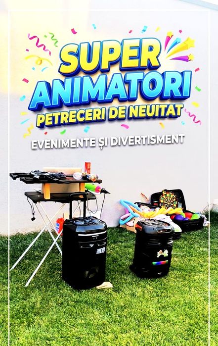 Animatori  petreceri la doar 199lei/h /jocuri/karaoke /modelaj baloane/picturi faciale