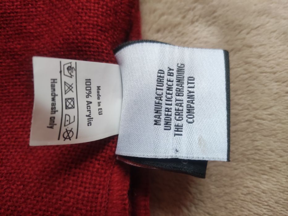 Шал на Ливърпул оранжево червено