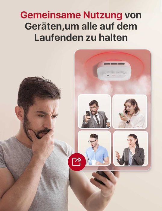 Безжичен мрежов димен детектор