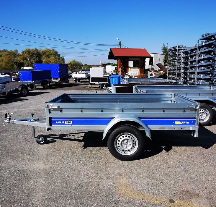 Remorca 750 kg,VESTA 25  ,1 Ax , 250x 135 x 37 cm ( si in  RATE!! )