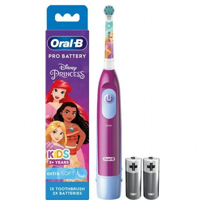 Детская электрическая зубная щетка Oral B Тачки и Принцесса