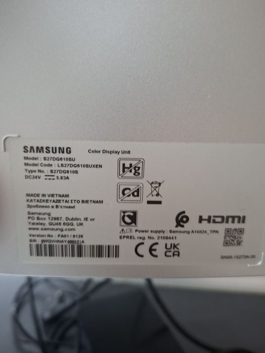Monitor OLED G6 Samsung 240hz