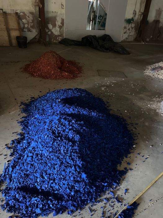 Дървесен цветен мулч