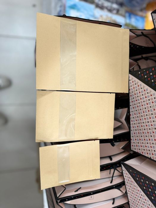 крафт пакеты зип лок замком