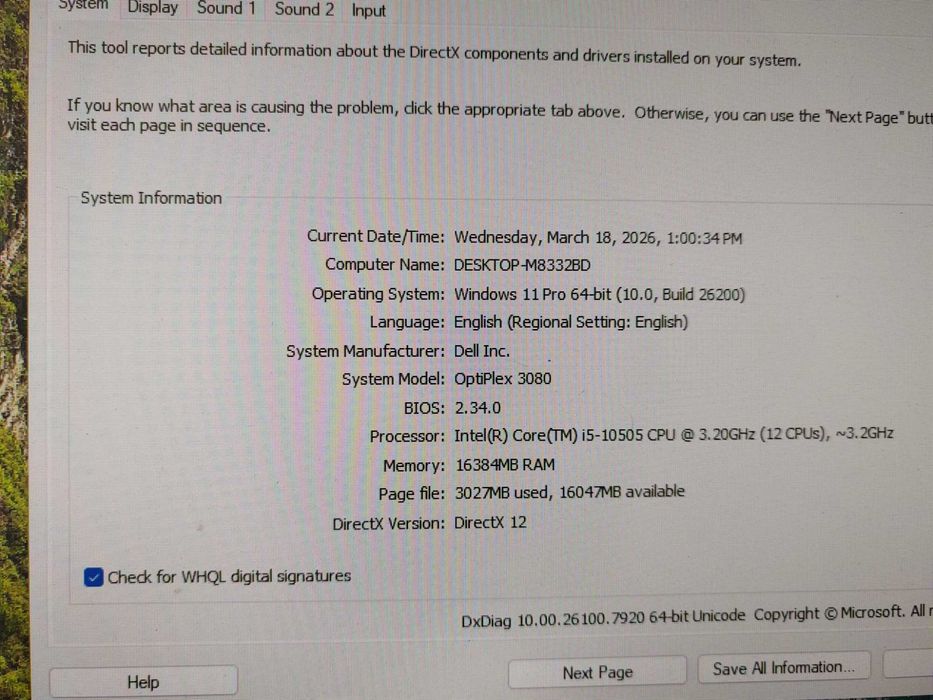 Dell Optiplex 3080 Tower si SFF I5 16gb 512gb nvme M70q 5080 Lenovo