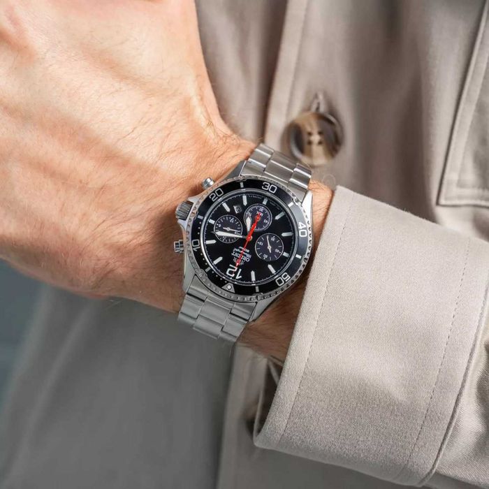 Orient Mako 43 Solar Chronograph Black