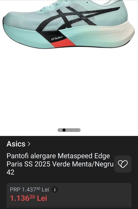 Adisasi Asics metaspeed alergare
