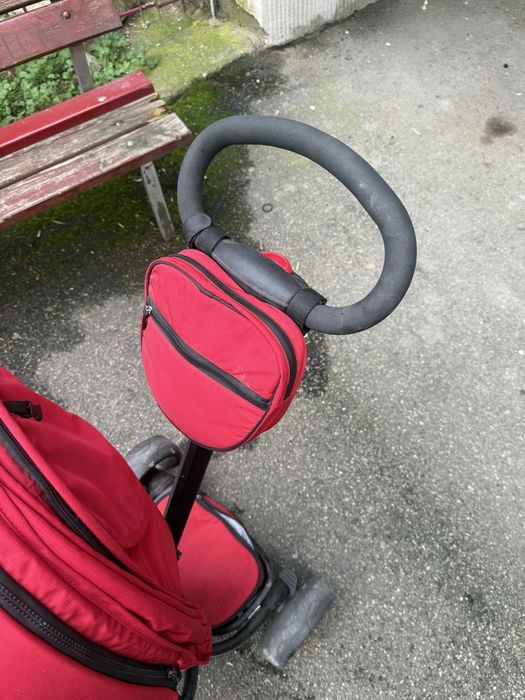 Vand Tricicleta Coccolle Alto multifunctionala Rosu