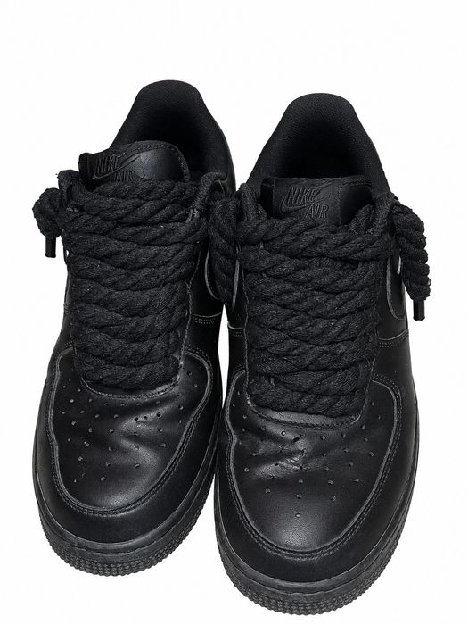 Af1 black rope laces