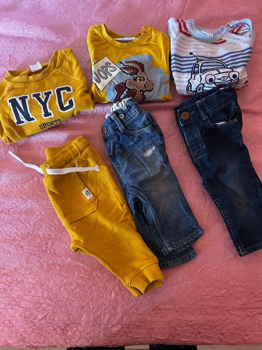 Лот 3 комплекта за момче 3/6 м