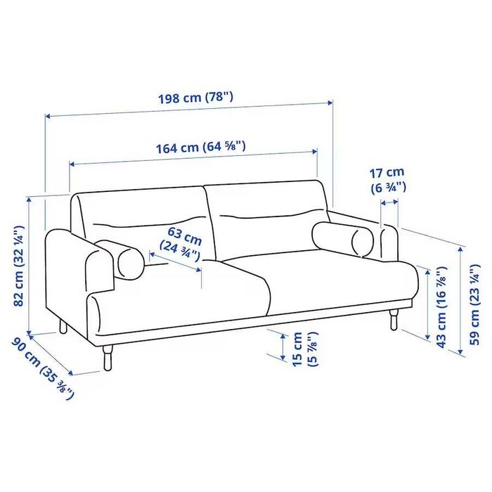 Canapea 2 locuri LÅNGARYD - IKEA
